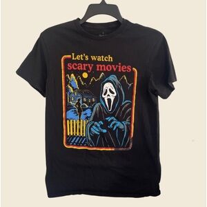 Authentic Scream Ghost Face T-Shirt Let’s Watch Scary Movies Mens Size S